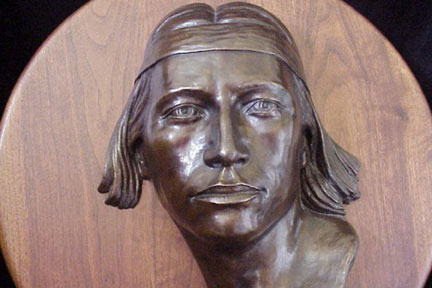 Native American Limited Edition Bronze Sculpture by Dan Skinner