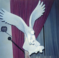 sculpture by Dan Skinner stone and metal sculptor